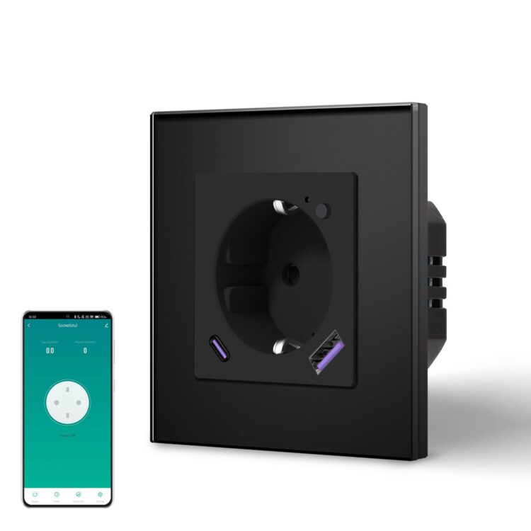 Enchufe Zigbee BSEED con USB-C · código NW15